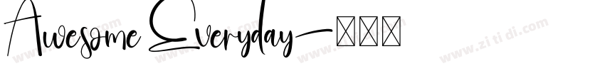 Awesome Everyday字体转换